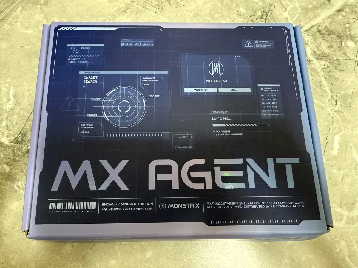 몬스타엑스 6기 팬콘 키트 MX AGENT KIT